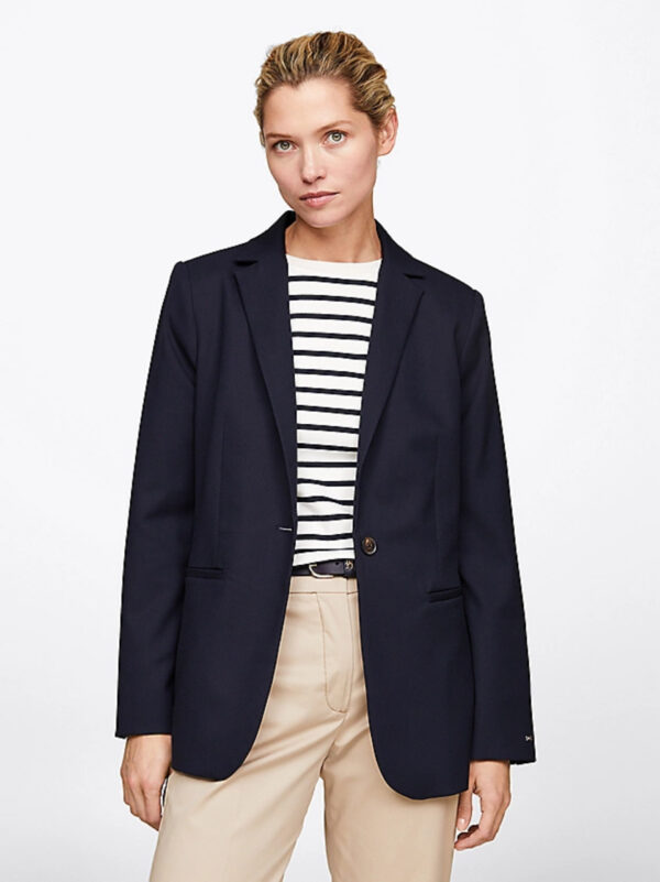 Tommy Hilfiger dámské tmavě modré sako WW0WW39977 38