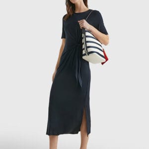 Tommy Hilfiger dámské tmavě modré šaty WW0WW39343 XS/R