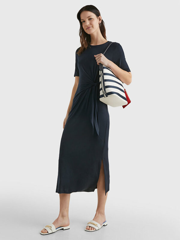 Tommy Hilfiger dámské tmavě modré šaty WW0WW39343 XS/R