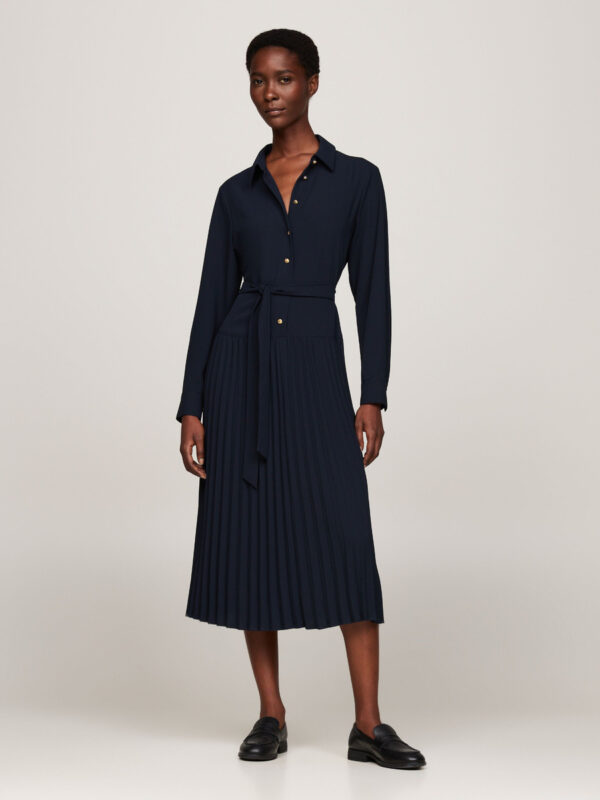 Tommy Hilfiger dámské tmavě modré šaty WW0WW43033 44