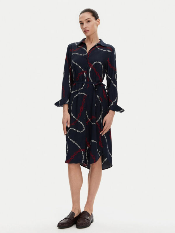 Tommy Hilfiger dámské tmavě modré šaty WW0WW44665 40