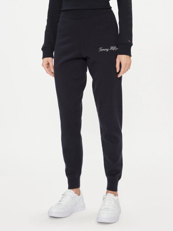 Tommy Hilfiger dámské tmavě modré tepláky WW0WW40347 L