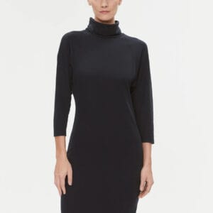 Tommy Hilfiger dámské tmavě modré úpletové šaty WW0WW40290 S