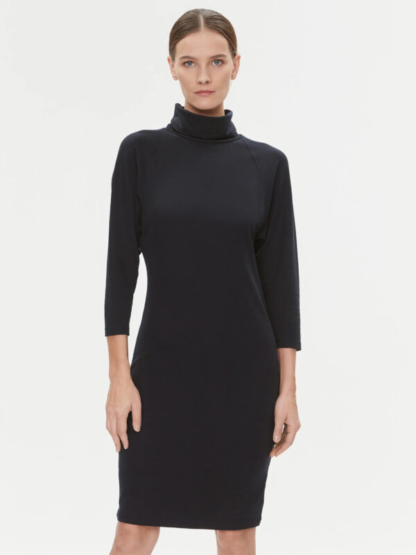 Tommy Hilfiger dámské tmavě modré úpletové šaty WW0WW40290 S
