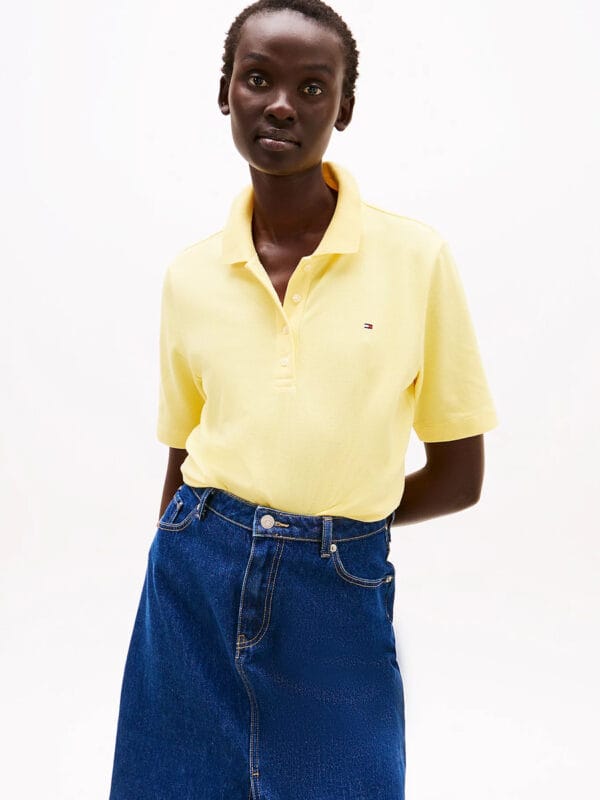 Tommy Hilfiger dámské žluté polo tričko WW0WW43224 L