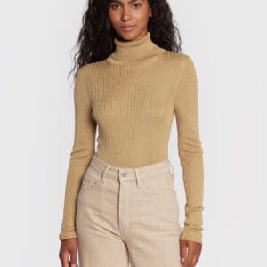 Tommy Hilfiger dámský béžový rolák WW0WW35869 L