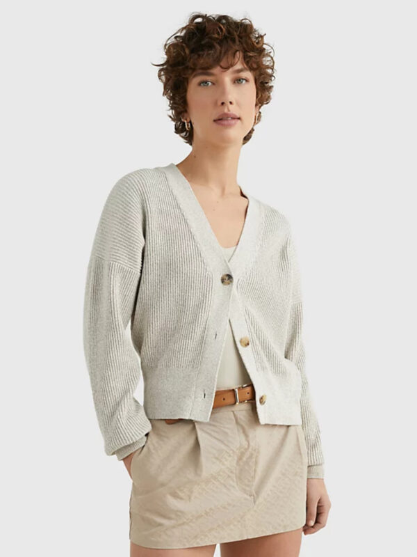 Tommy Hilfiger dámský béžový svetr WW0WW38536 M