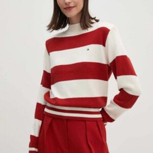 Tommy Hilfiger dámský pruhovaný svetr WW0WW42155 L