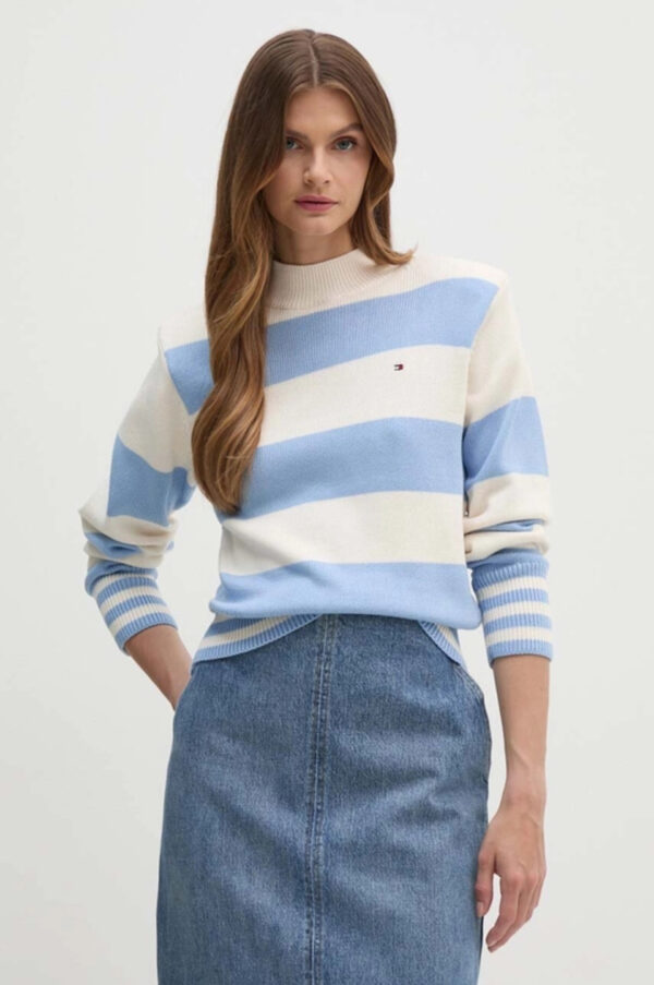 Tommy Hilfiger dámský pruhovaný svetr WW0WW42155 L