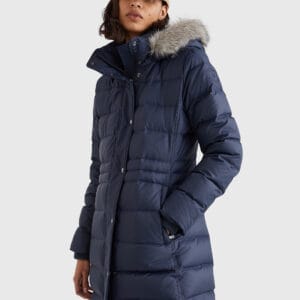 Tommy Hilfiger dámský tmavě modrý kabát TYRA WW0WW37487 S