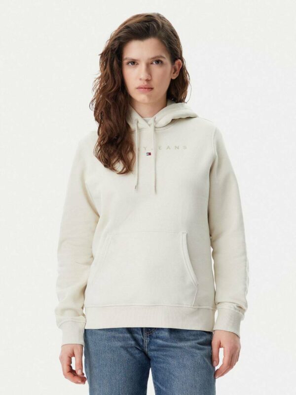 Tommy Jeans dámská béžová mikina DW0DW20304 XL