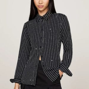 Tommy Jeans dámská černá košile DW0DW18876 S