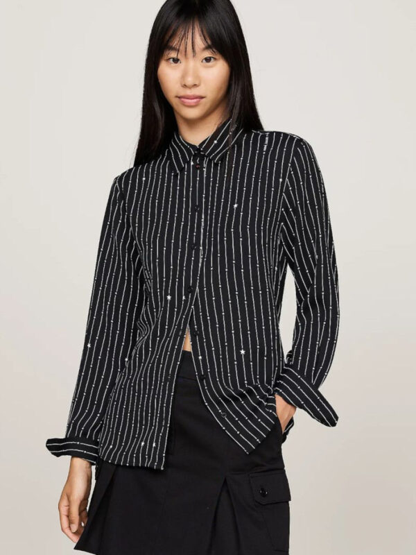 Tommy Jeans dámská černá košile DW0DW18876 S