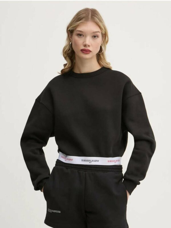 Tommy Jeans dámská černá mikina DW0DW19402 L