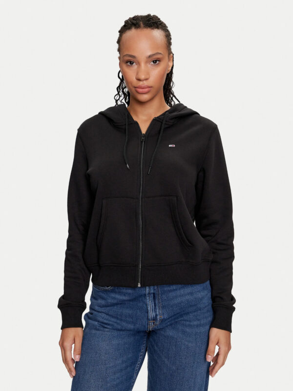 Tommy Jeans dámská černá mikina DW0DW19729 XL