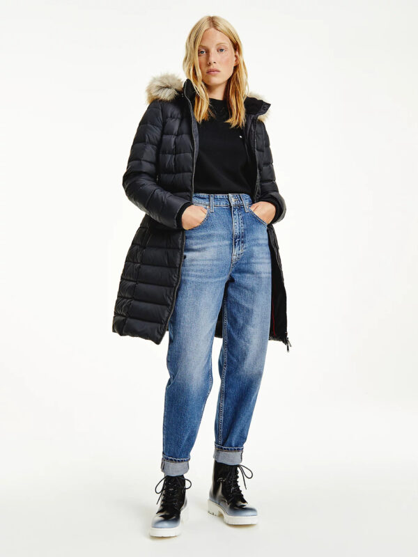 Tommy Jeans dámská černá zimní bunda DW0DW09060 XS