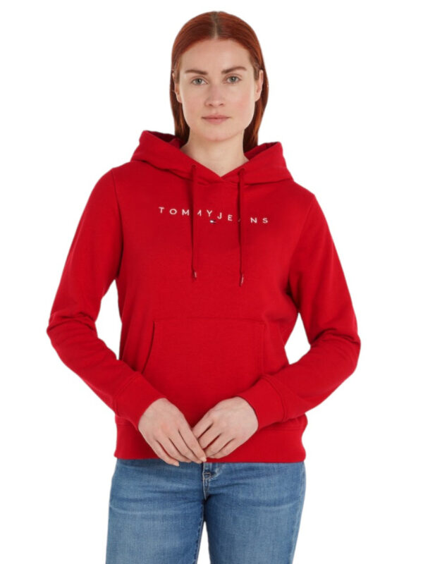 Tommy Jeans dámská červená mikina DW0DW17324 XL