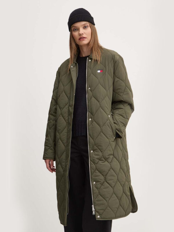 Tommy Jeans dámská khaki bunda DW0DW18840 M