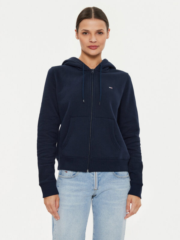 Tommy Jeans dámská modrá mikina DW0DW19729 XL