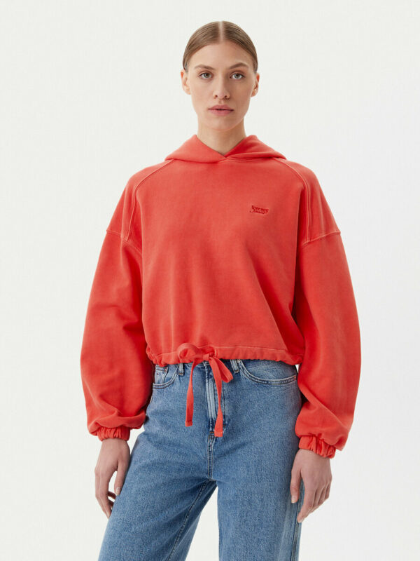 Tommy Jeans dámská oranžová mikina DW0DW20314 M