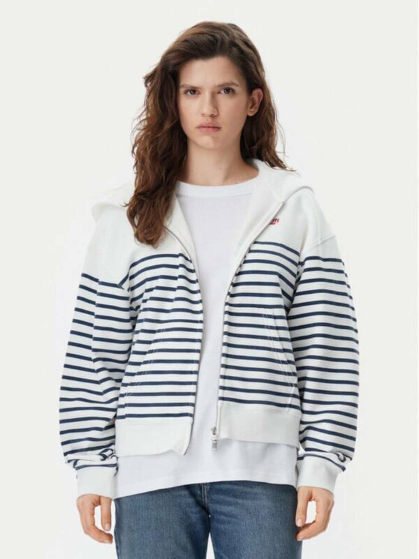Tommy Jeans dámská pruhovaná mikina DW0DW20303 L