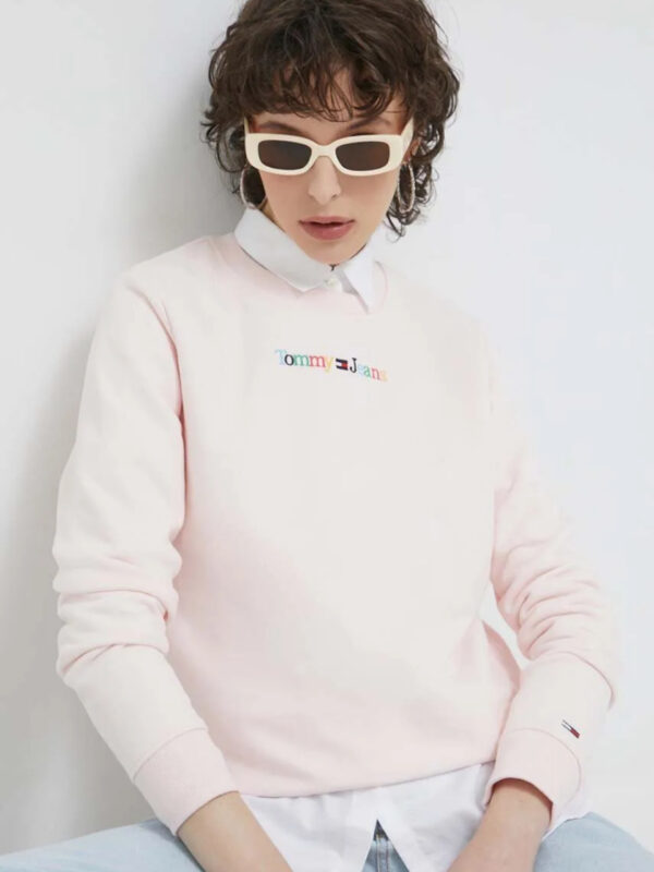 Tommy Jeans dámská růžová mikina DW0DW15648 XS