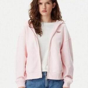 Tommy Jeans dámská růžová mikina DW0DW20303 M