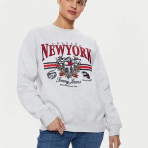 Tommy Jeans dámská šedá mikina DW0DW18368 L
