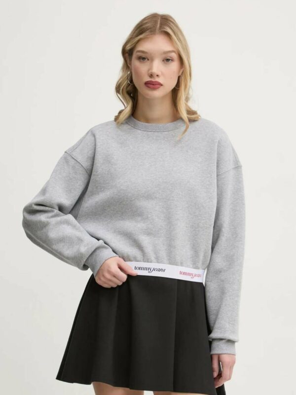 Tommy Jeans dámská šedá mikina DW0DW19402 L