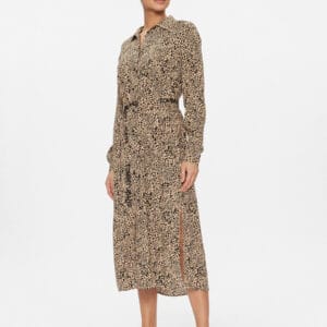 Tommy Jeans dámské béžové vzorované šaty DW0DW16927 L