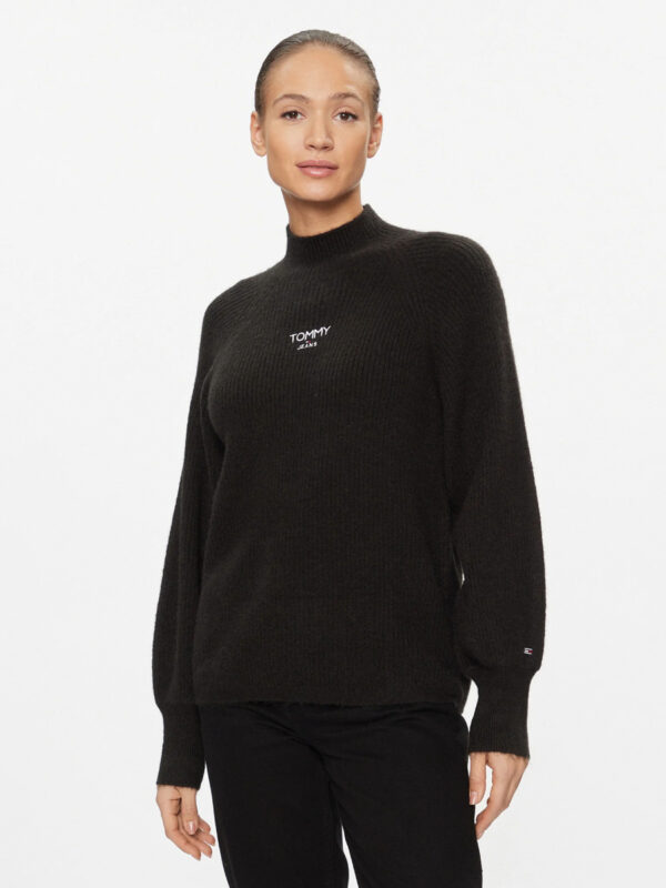 Tommy Jeans dámský černý svetr DW0DW16524 XL