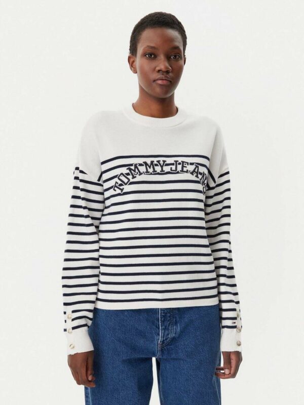 Tommy Jeans dámský pruhovaný svetr DW0DW20251 M