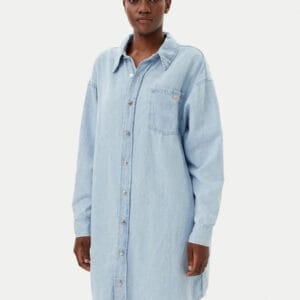 Calvin Klein dámské modré košilové šaty J20J225172 M