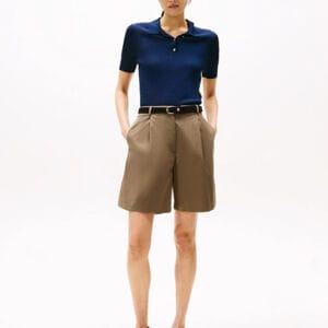 Tommy Hilfiger dámské khaki šortky WW0WW44764 40