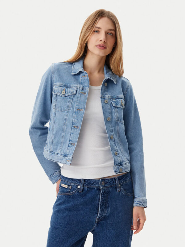 Tommy Jeans dámská modrá džínová bunda DW0DW20123 XL