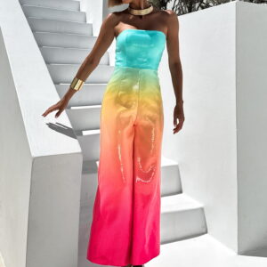 Barevný flitrovaný overal ASSETY bez ramínek Velikost: L