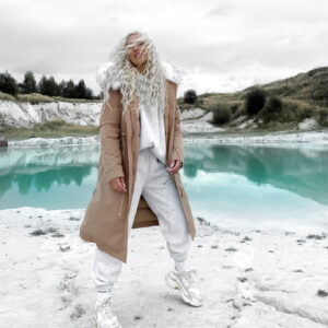 Béžová parka s kožešinou AUTHENTIC