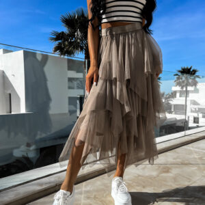 Béžová tylová sukně NOTICELL