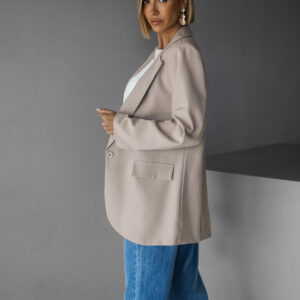 Béžové elegantní sako SIRONA Velikost: ONESIZE