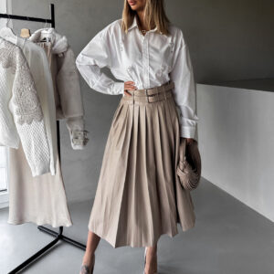 Bílá elegantní košile LYSBET s kamínky Velikost: L/XL