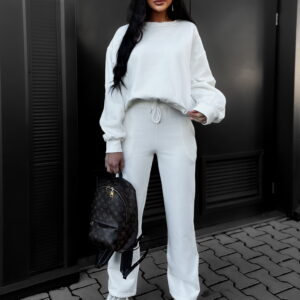 Bílá tepláková souprava MARDIN 95% bavlna Velikost: ONESIZE