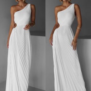 Bílé elegantní šaty SUNTILS Velikost: ONESIZE