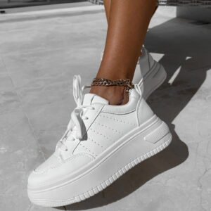 Bílé tenisky MAISIENE s vysokou podrážkou Velikost: 41