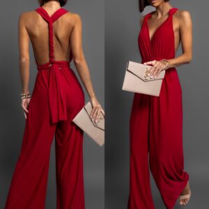 Bordó dlouhý overal PERCY na zavazování Velikost: ONESIZE