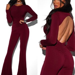 Bordó společenský overal LAMBDA Velikost: ONESIZE