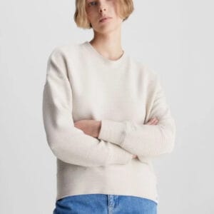 Calvin Klein dámská béžová mikina J20J220704 M