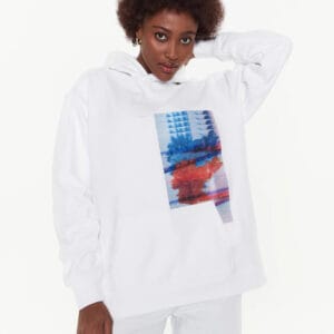 Calvin Klein dámská bílá mikina J20J221153 L