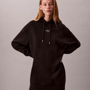 Calvin Klein dámské černé mikinové šaty LV047D229GUB1 XL
