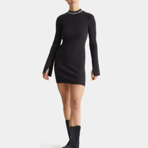 Calvin Klein dámské černé úpletové šaty J20J222719 S