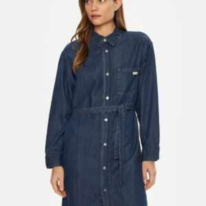 Calvin Klein dámské modré košilové šaty J20J225008 L